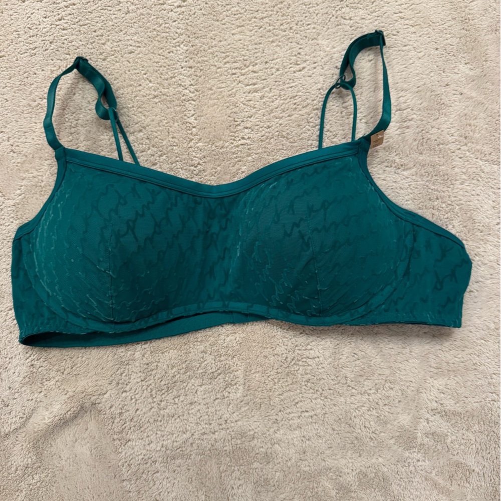PINK  Teal Bra NWT XXL